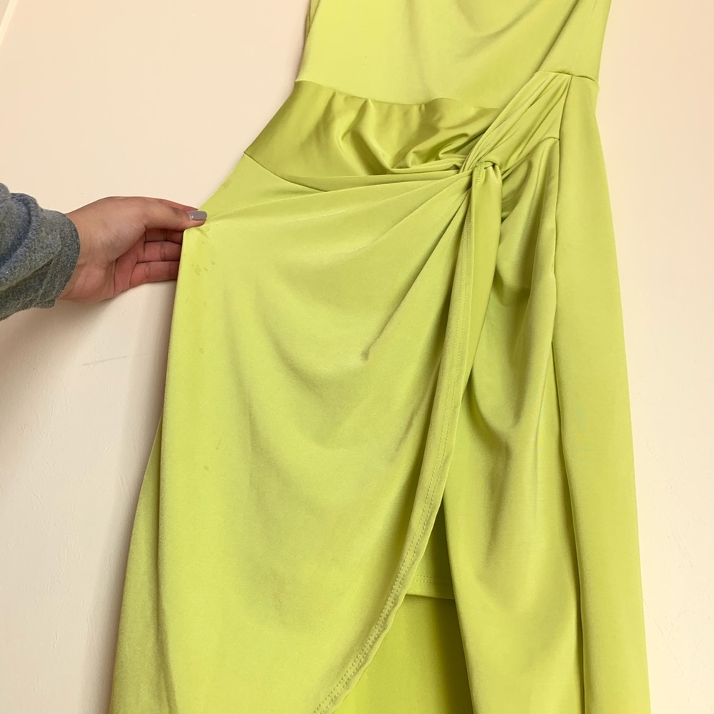 Lime green dress